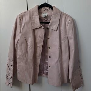 Vintage Pink Leather Jacket